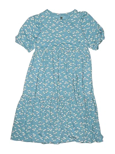 Pre-owned Tea Kids' Dress In Blue