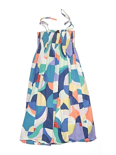 Pre-owned Tea Kids' Dress In Blue
