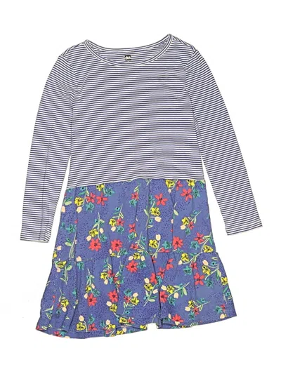 Pre-owned Tea Kids' Dress In Blue