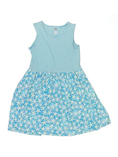 Pre-owned Tea Kids' Dress In Blue