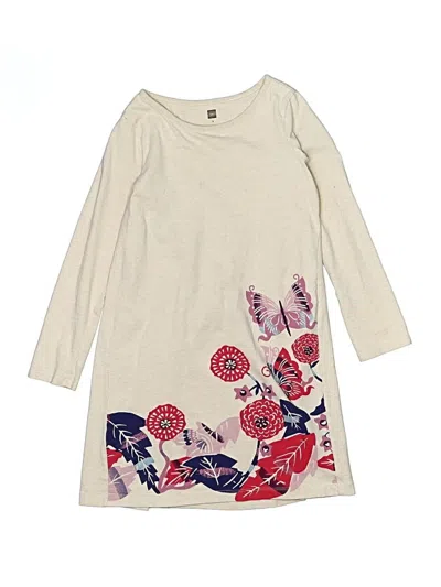 Pre-owned Tea Kids' Dress In Brown
