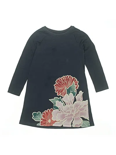 Pre-owned Tea Kids' Dress In Gray