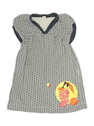 Pre-owned Tea Kids' Dress In Gray