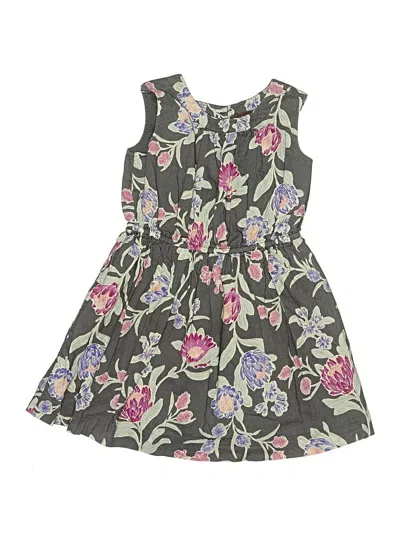 Pre-owned Tea Kids' Dress In Gray