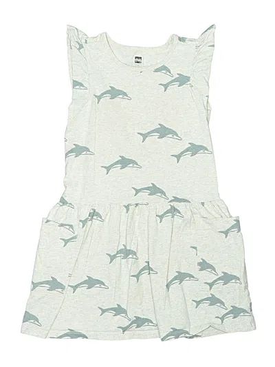 Pre-owned Tea Kids' Dress In Gray