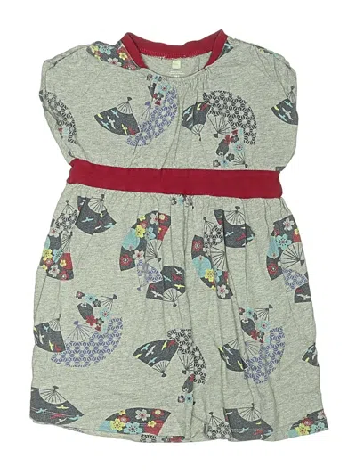 Pre-owned Tea Kids' Dress In Gray