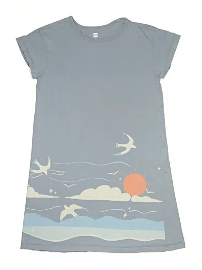 Pre-owned Tea Kids' Dress In Gray