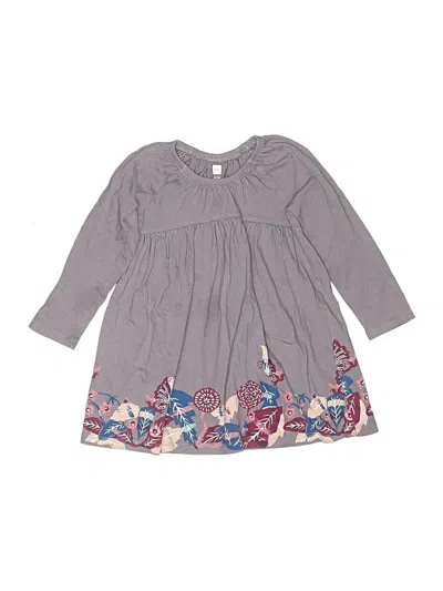 Pre-owned Tea Kids' Dress In Gray