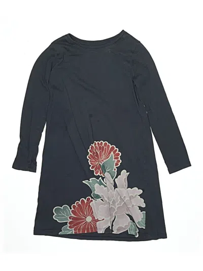 Pre-owned Tea Kids' Dress In Gray