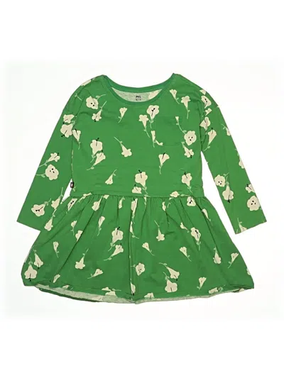 Pre-owned Tea Kids' Dress In Green