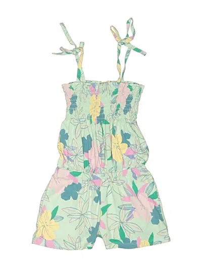 Pre-owned Tea Kids' Dress In Green