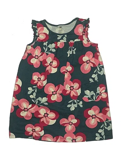 Pre-owned Tea Kids' Dress In Green