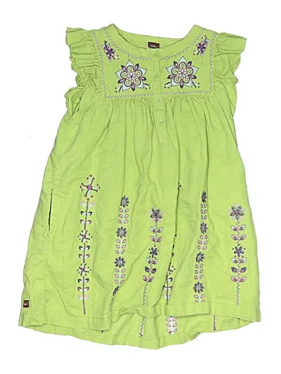 Pre-owned Tea Kids' Dress In Green