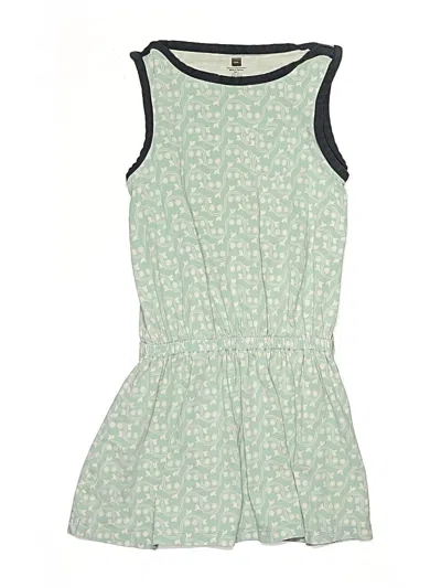 Pre-owned Tea Kids' Dress In Green