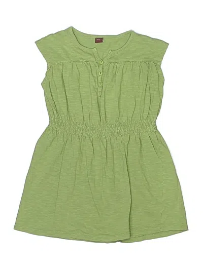 Pre-owned Tea Kids' Dress In Green