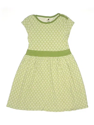 Pre-owned Tea Kids' Dress In Green