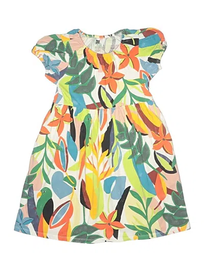 Pre-owned Tea Kids' Dress In Green