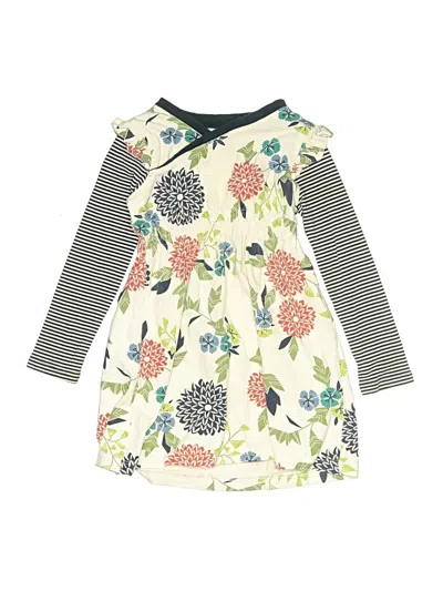 Pre-owned Tea Kids' Dress In Ivory