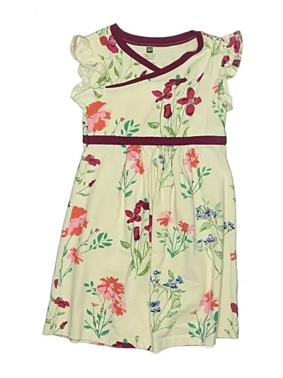 Pre-owned Tea Kids' Dress In Ivory