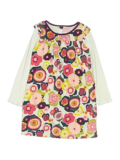 Pre-owned Tea Kids' Dress In Ivory