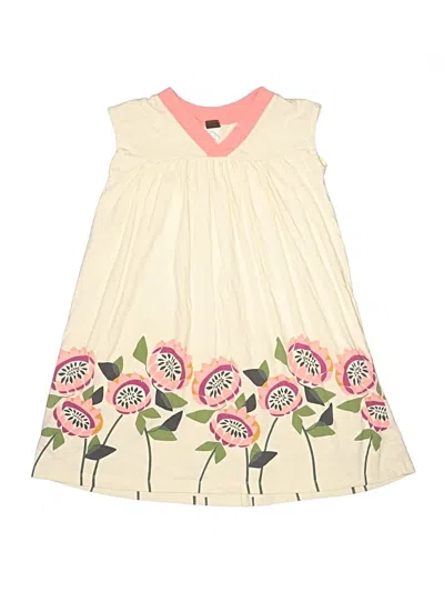 Pre-owned Tea Kids' Dress In Ivory