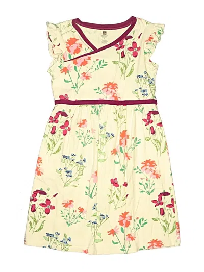 Pre-owned Tea Kids' Dress In Ivory