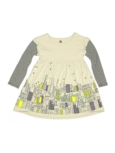 Pre-owned Tea Kids' Dress In Ivory