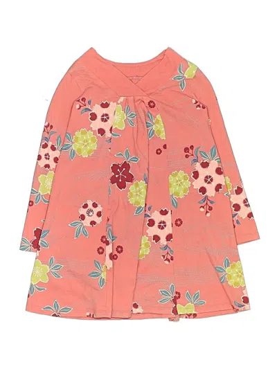 Pre-owned Tea Kids' Dress In Orange