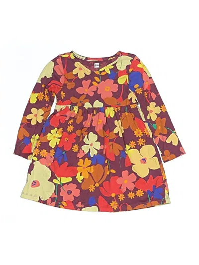 Pre-owned Tea Kids' Dress In Orange