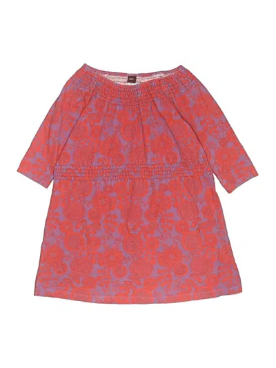 Pre-owned Tea Kids' Dress In Orange