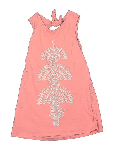 Pre-owned Tea Kids' Dress In Pink