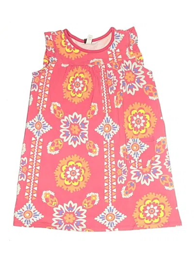 Pre-owned Tea Kids' Dress In Pink