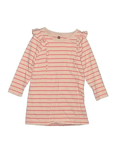 Pre-owned Tea Kids' Dress In Pink