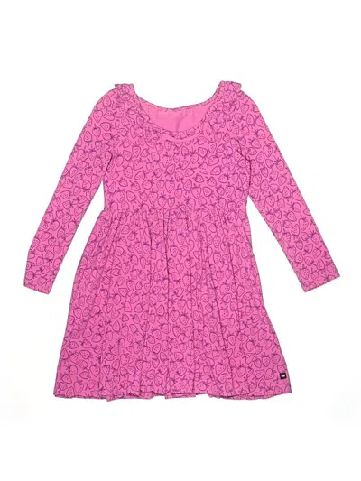 Pre-owned Tea Kids' Dress In Pink
