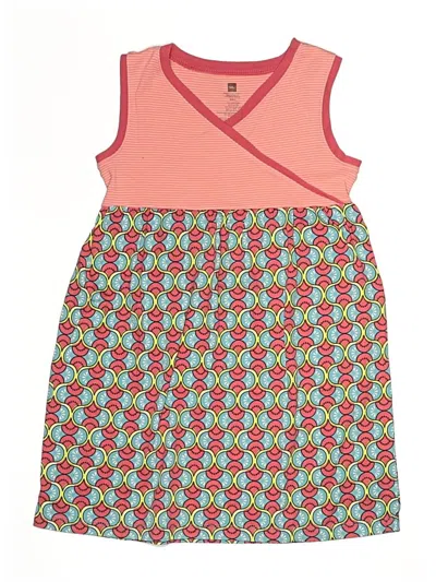 Pre-owned Tea Kids' Dress In Pink