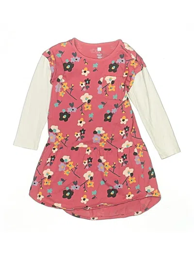 Pre-owned Tea Kids' Dress In Pink