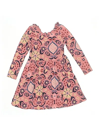 Pre-owned Tea Kids' Dress In Pink