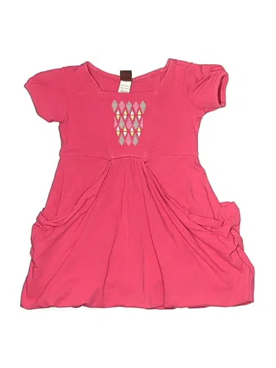 Pre-owned Tea Kids' Dress In Pink