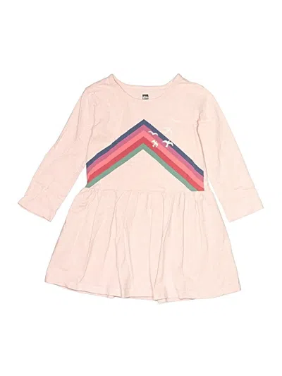 Pre-owned Tea Kids' Dress In Pink
