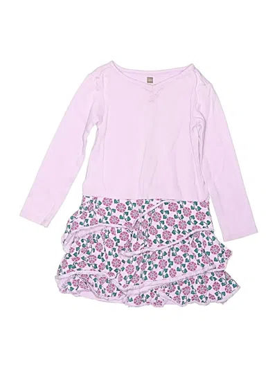 Pre-owned Tea Kids' Dress In Pink
