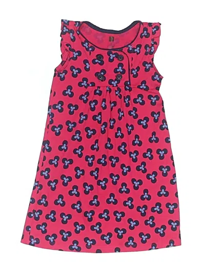 Pre-owned Tea Kids' Dress In Pink