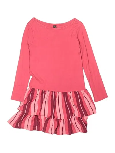 Pre-owned Tea Kids' Dress In Pink
