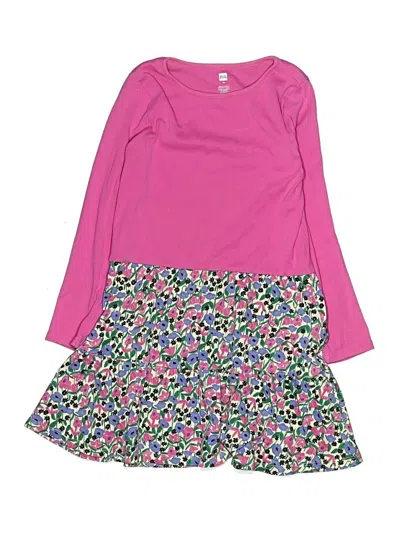 Pre-owned Tea Kids' Dress In Pink