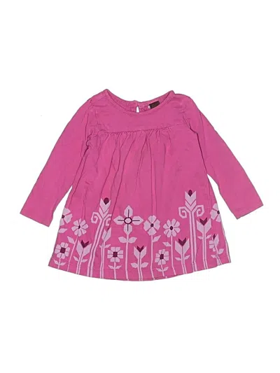 Pre-owned Tea Kids' Dress In Pink