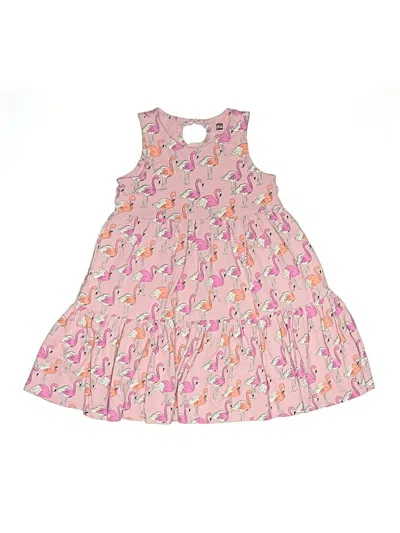 Pre-owned Tea Kids' Dress In Pink