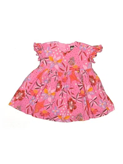 Pre-owned Tea Babies' Dress In Pink