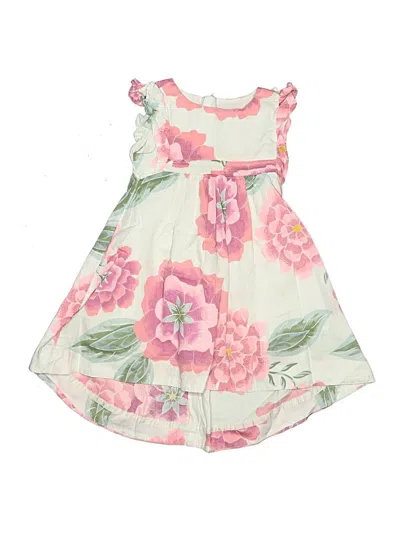 Pre-owned Tea Kids' Dress In Pink