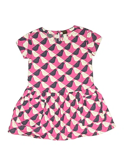 Pre-owned Tea Kids' Dress In Pink