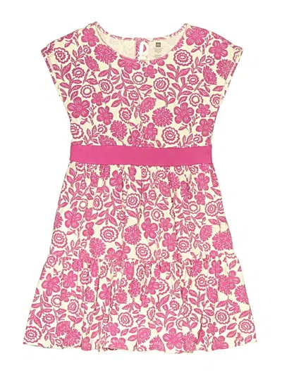 Pre-owned Tea Kids' Dress In Pink