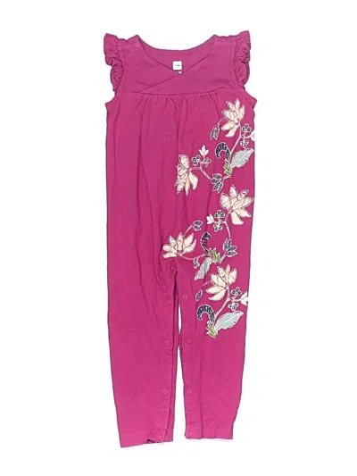 Pre-owned Tea Kids' Dress In Pink